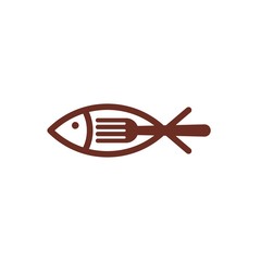 Food Fishing Logo Design Element