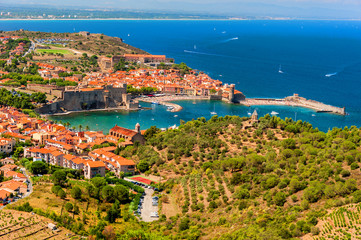 Charming town of Collioure in the southern France