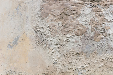 Saltpetre stains. Stains of saltpetre from the wall. They occur with moisture.