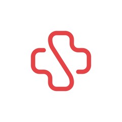 Healthcare Letter S Logo Design Element