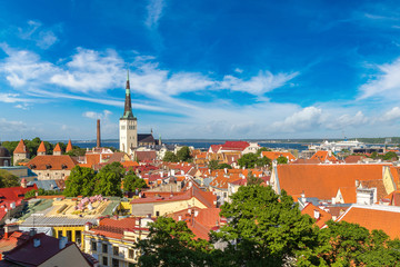 Obraz premium Aerial View of Tallinn