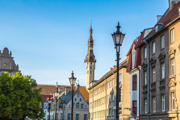 Obraz premium Tallinn Old Town in a beautiful summer day, Estonia