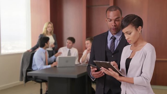 Business team working together in a meeting