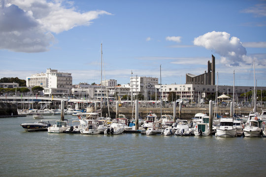 Port of Royan in France, region Charentes-Poitou, department Charente Maritime