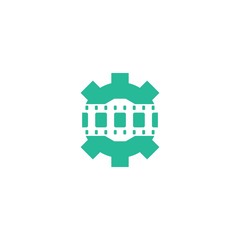 Movie Repair Logo Design Element