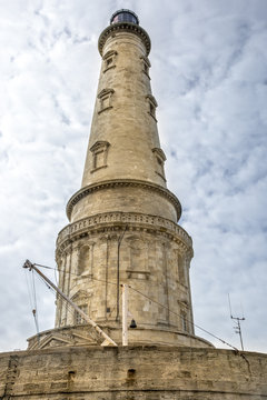 Close-up view of the renaissance historical lighthouse of Corduan, Gironde estuary, France