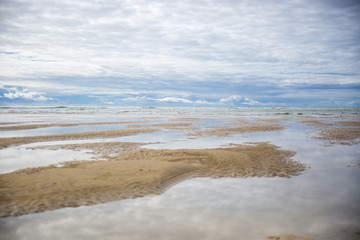maritime seaside landscape, garonne estuary near Royan, France