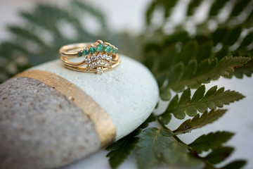 Engagement stacking rings