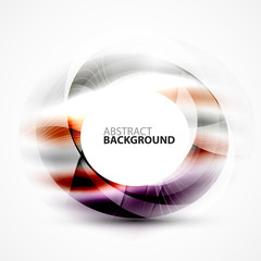 Colorful abstract circle banner