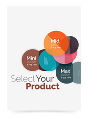 Business layout - select your product with sample options