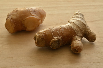 生姜　木目背景

