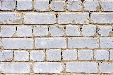 Fototapeta premium Background of white brick wall surface