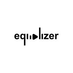 Equalizer Wordmark Logo Design Element