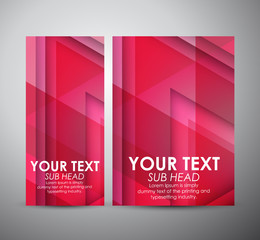 Brochure business design Abstract red geometric strip pattern background. 