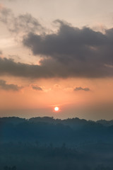 Fototapeta premium Landscape sunrise in the morning.