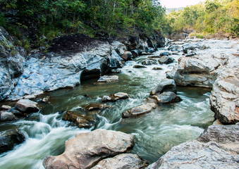 Naklejka na ściany i meble Head stream of Obkhan national park Thailand