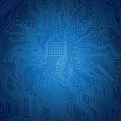 Circuit board background. Vector