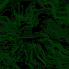 Circuit board background. Vector