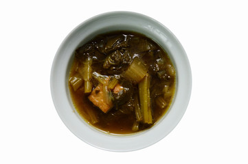 Chinese mixture of vegetables  stew  soup