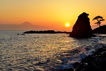 湘南の夕陽