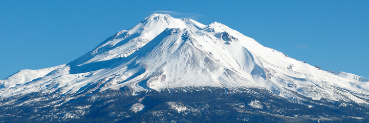 Mt Shasta with fresh snow