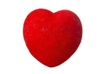 homemade red heart made of gross matter
