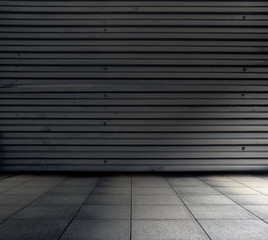 grunge metallic interior