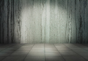 grunge metallic interior