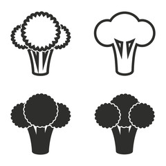 Broccoli icon set.