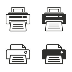 Printer icon set.
