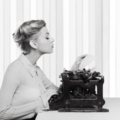 Naklejka premium Secretary.