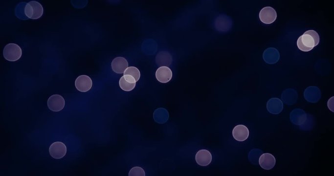 Bokeh of colorful christmas lights glowing