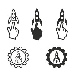 Start up icon set.