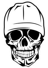 skull in hat