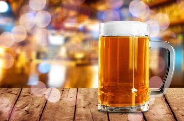 Beer glass.