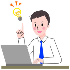 PC　ビジネスマン