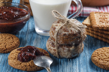 biscuits on table