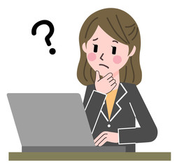 PC　ビジネスウーマン