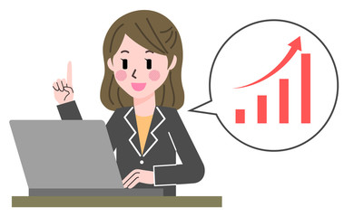 PC　ビジネスウーマン