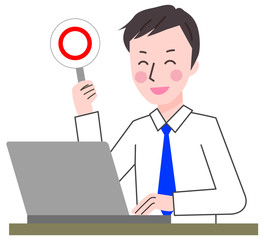 PC　ビジネスマン