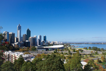 Fototapeta na wymiar View of the Perth, Australia.