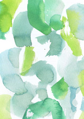 Green and blue watercolor texture background