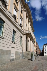 Side view of the City Hall at Gustav Adolf square in Gothenburg, Sweden, Scandinavia