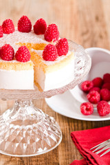 Raspberry cheesecake.