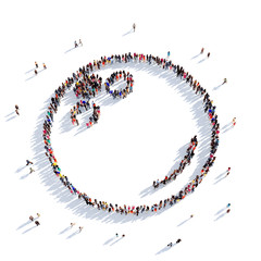 bowling sport people 3d