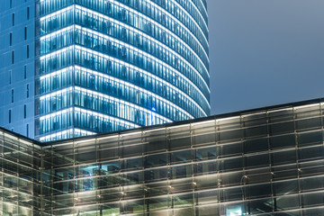 detail shot of skyscrapers in city of China.