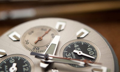 Detail of watch machinery.