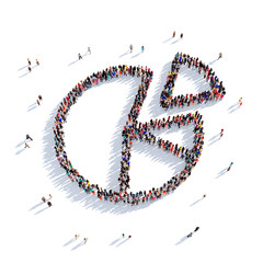 charts graphs people 3d