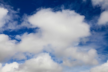 Fototapeta premium Blue sky with clouds.