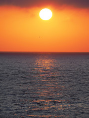 sunset at sea